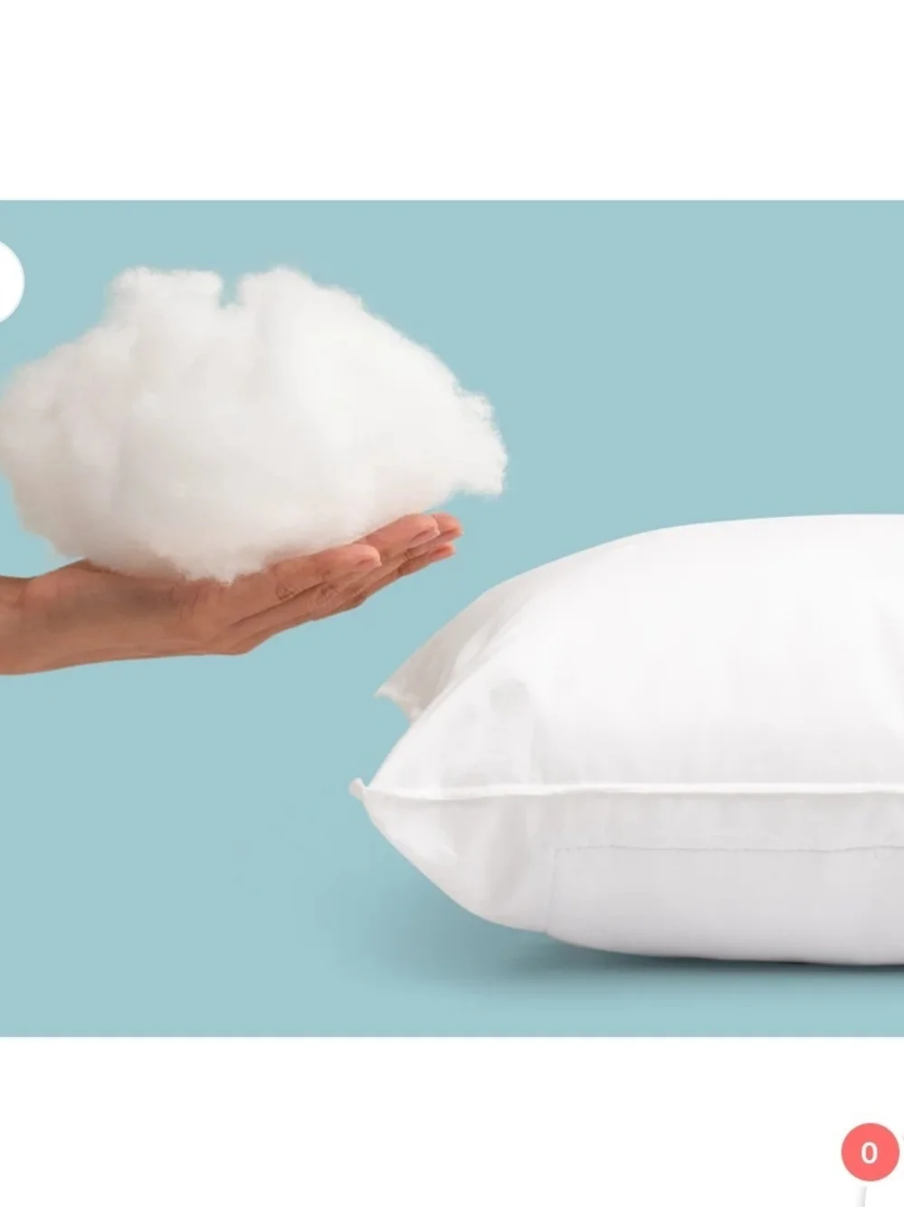 Original Fiber Water Pillow - White